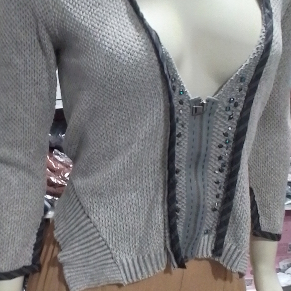 Free People Knit Three-Quarter Sleeve Length Top - Picture 11 of 15